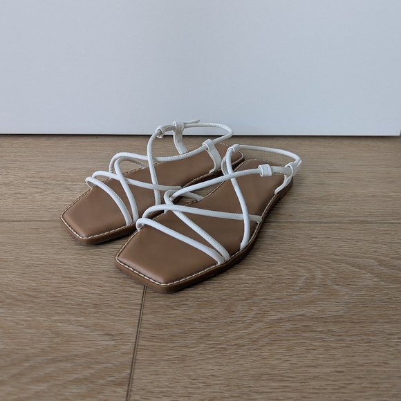 Uniqlo Shoes - Uniqlo : C Strap Sandals – White, Women's S
